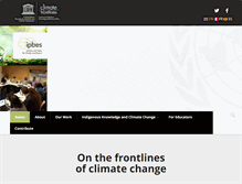 Tablet Screenshot of climatefrontlines.org